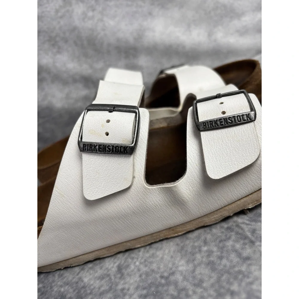 Birkenstock Arizona White Sandals Size 45 Men's 12 Ladies 14